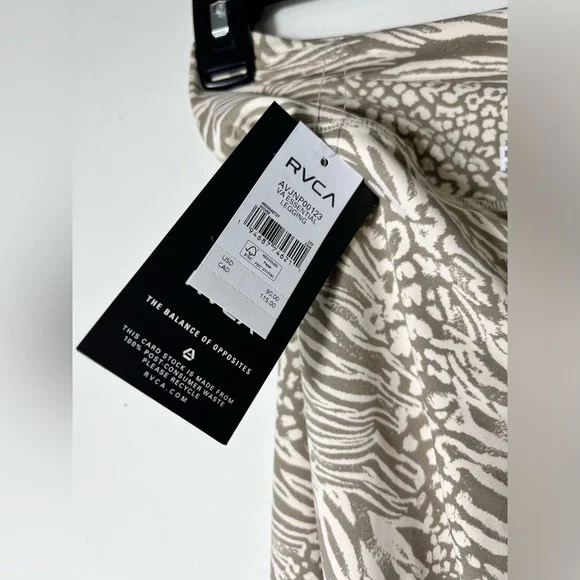 RVCA VA ESSENTIAL WORKOUT LEGGINGS ZEETAH - Picture 6 of 8